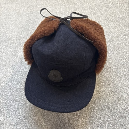 Berretto moncler trapper navy - berretto,
