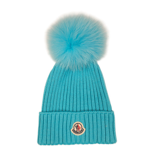 Berretto moncler ragazza blu - ragazza,