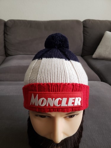 Moncler knit pom beanie - moncler,